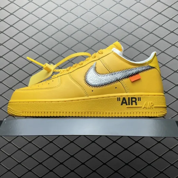Nike x Off-White Air Force 1 Low Volt Yellow Sneakers - 1