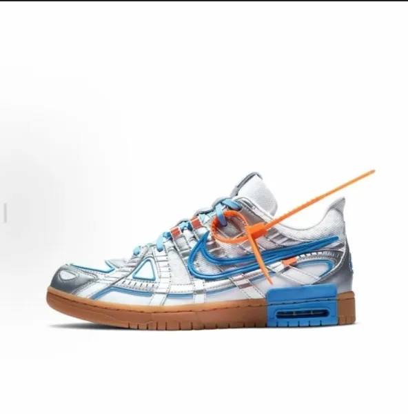 Nike x Off-White The Ten Air Monarch IV Silver Blue Orange Sneakers - 1