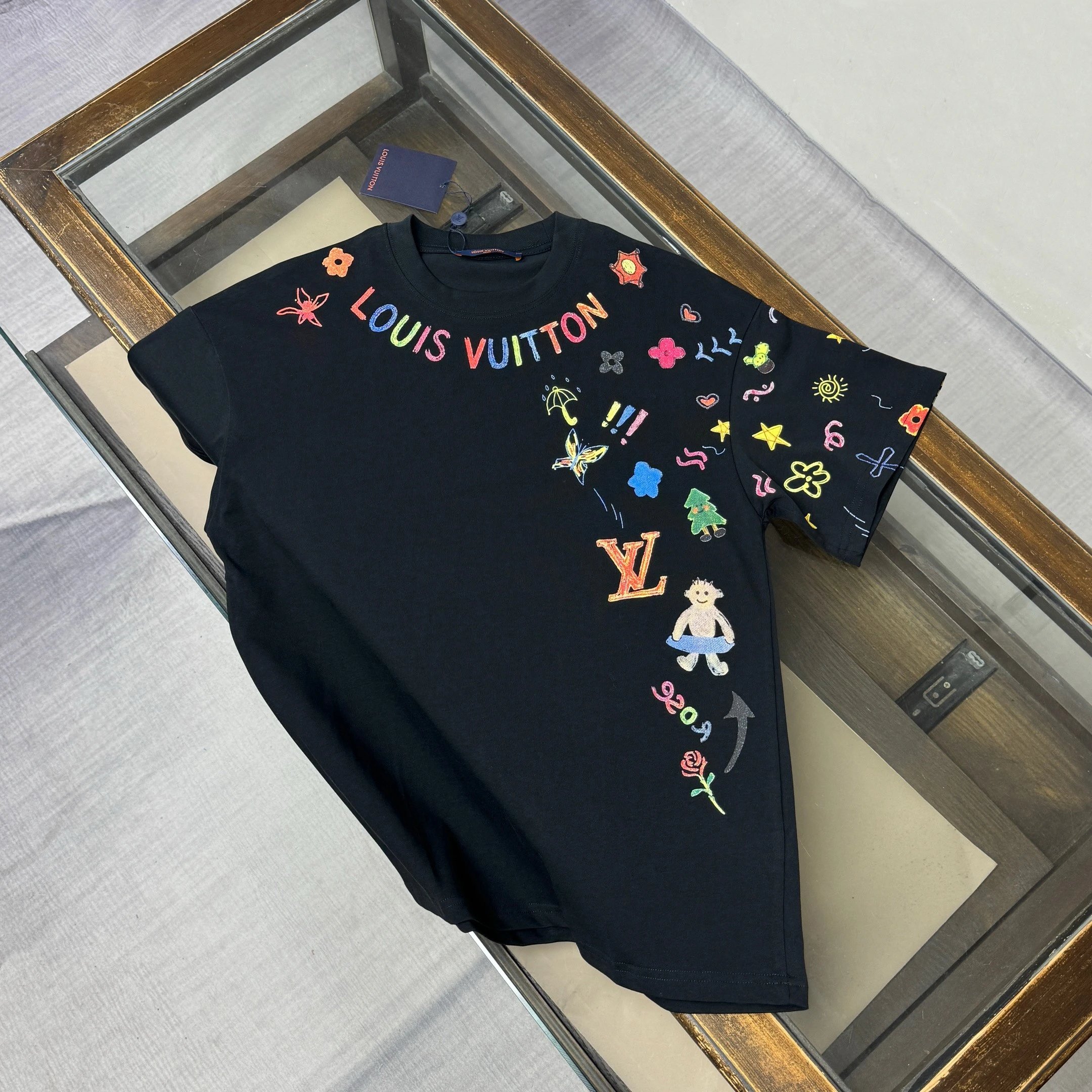 L Road Original 2026 New Print Logo Custom Pure Cotton Short-Sleeve T-Shirt Round Neck Loose Fit Unisex Couple Style Men's Summer Minimalist Casual Versatile Top Classic British European Original High-End Brand Men's T-Shirt 1 Home Antarctic Star