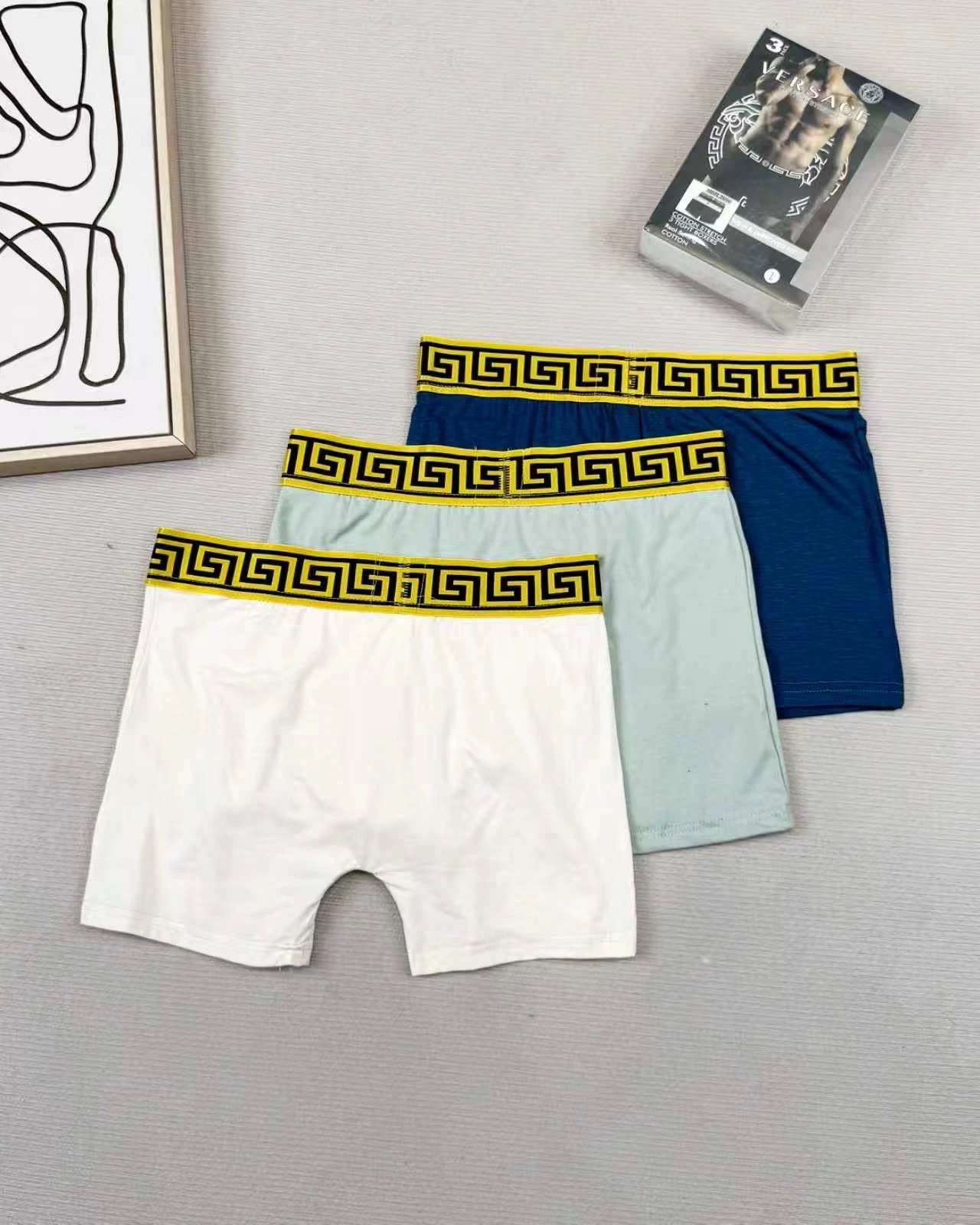 Versace Greca Boxer Briefs 3-Pack