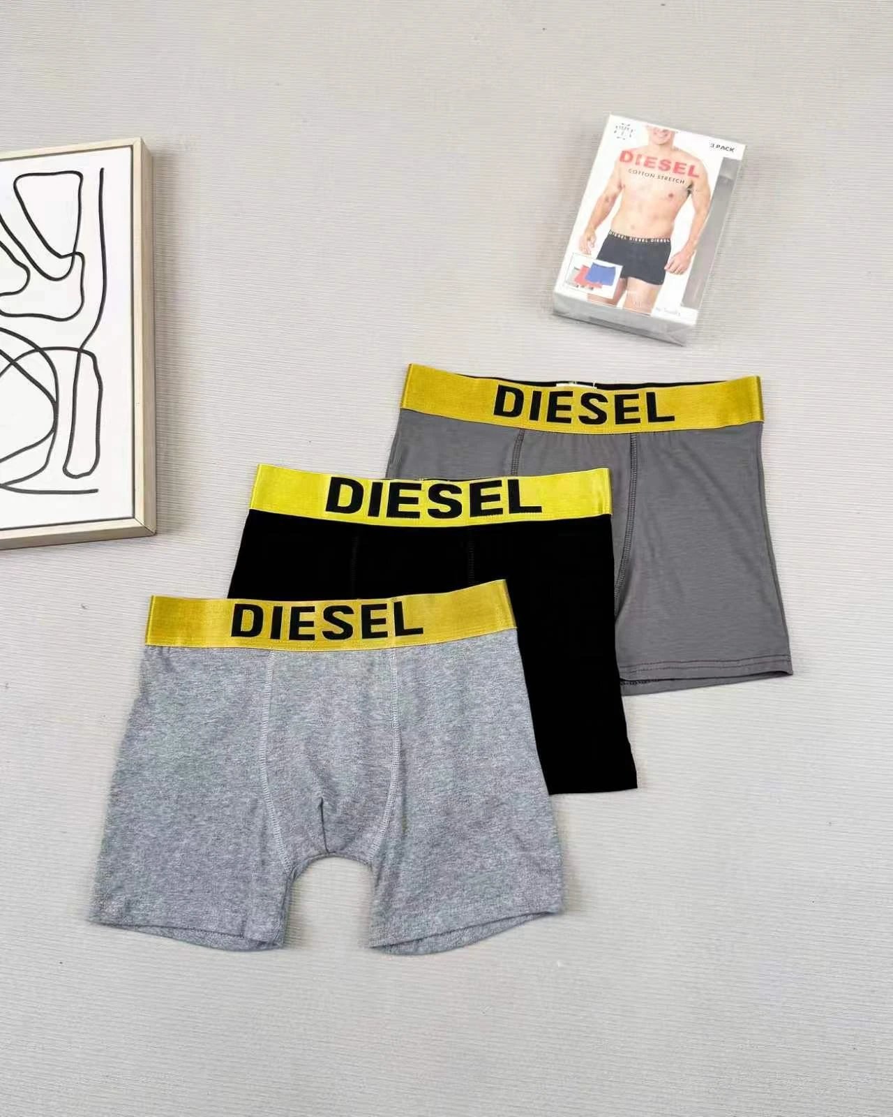 Diesel Cotton Boxer Briefs 3-Pack