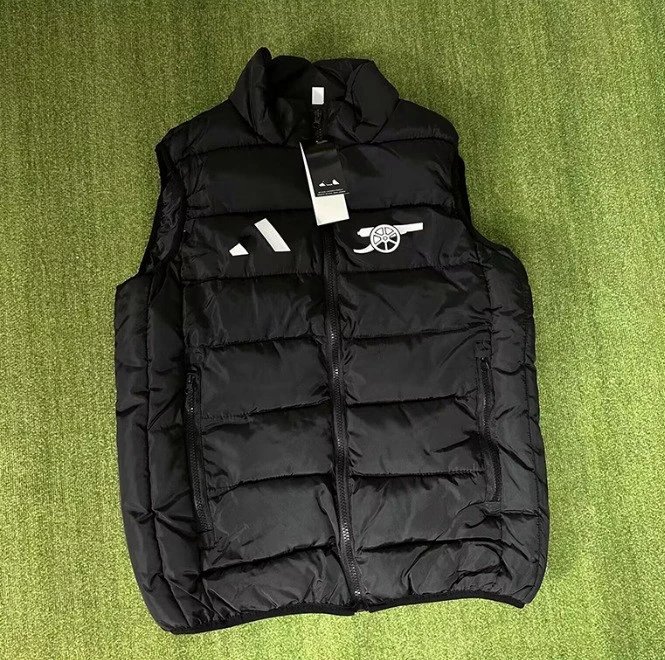 Paris Saint-Germain Vests Quilted puffer vest with stand collar — J 11 Arsenal Down Cotton Vest