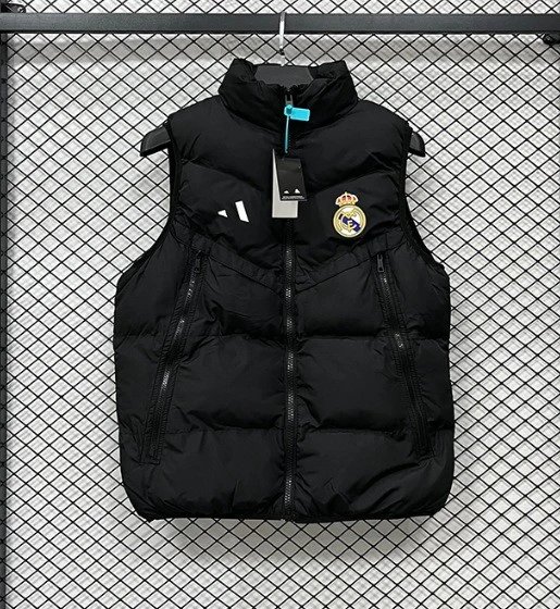 Paris Saint-Germain Vests Quilted puffer vest with stand collar — J 3304 Real Madrid