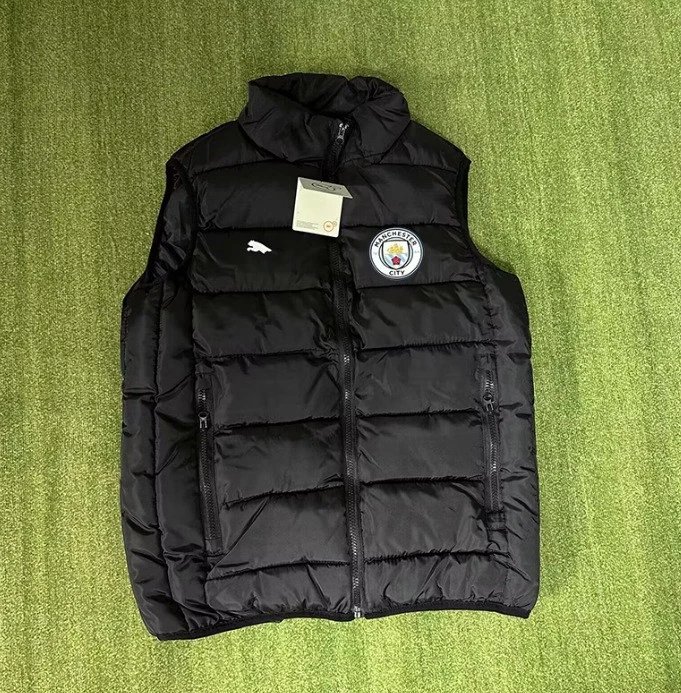 Paris Saint-Germain Vests Quilted puffer vest with stand collar image 8
