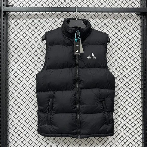 Paris Saint-Germain Vests Quilted puffer vest with stand collar — J 22002 AD Cotton-padded vest