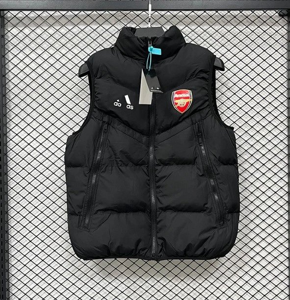 Paris Saint-Germain Vests Quilted puffer vest with stand collar — J 3306 Arsenal