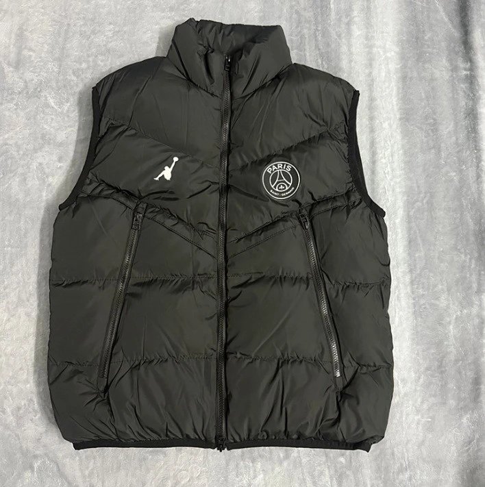 Paris Saint-Germain Vests Quilted puffer vest with stand collar image 4