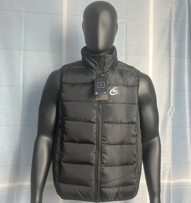 Paris Saint-Germain Vests Quilted puffer vest with stand collar product detail image 8