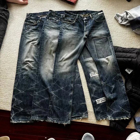【In Stock, Ships Now!】Reset Independent Hysteric Glamour Japan-Made Washed Denim Cleanfit Vibe Unisex Versatile