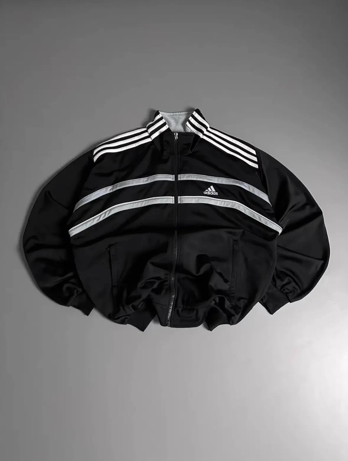 【 Instant stock release! 】 Reset self owned Vintage00s adidas functional retro jacket cleanfit Vibe versatile unisex wear