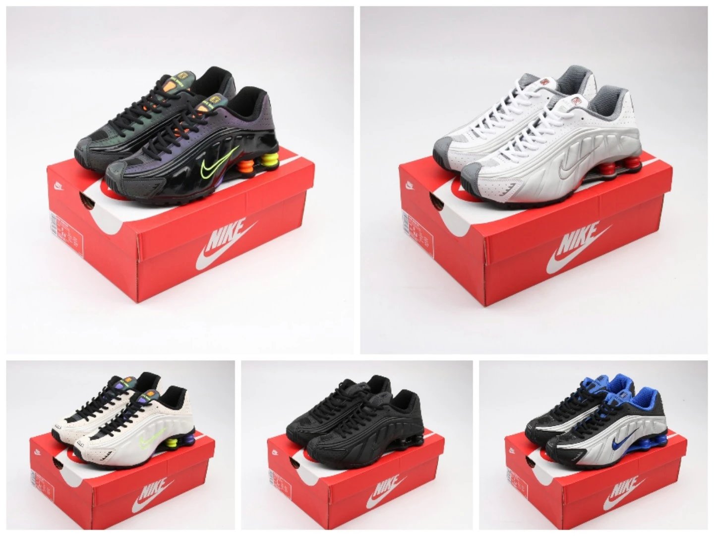 Nike Shox OG Surfaces with Multi Colors R4 Column Shock Absorber Technology Cutting edge Supercar Running Shoes