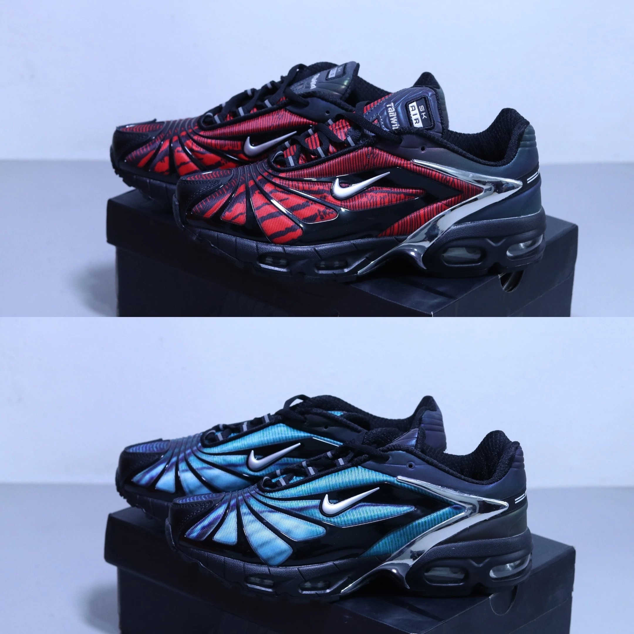 Skepta x Max Tailwind Comfortable Versatile Fabric Synthetic Leather TPU Low-Top Cushioned Running Shoes