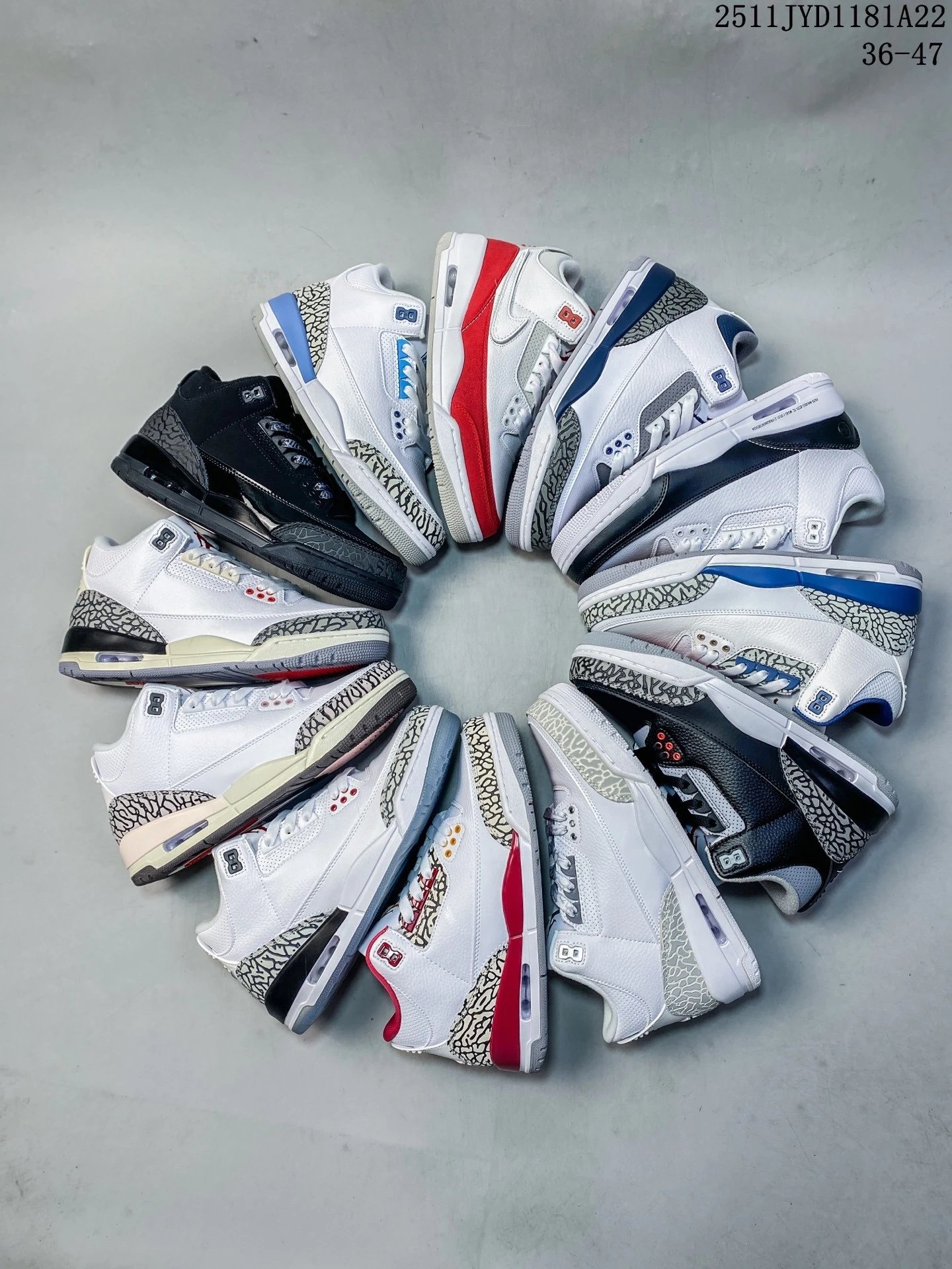 Jordan 3 Retro AJ3代中帮复古休闲运动文化篮球鞋