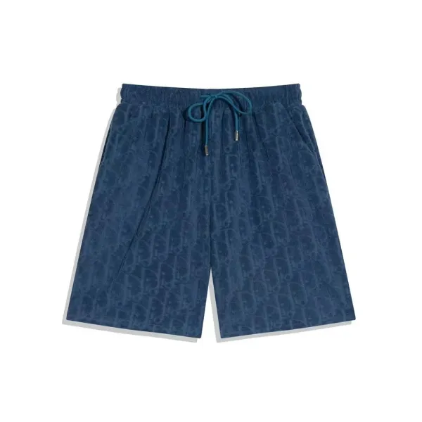 Dior Oblique Embossed Green/Blue/Black/White/Brown/Navy T-Shirt and Shorts Set - 19