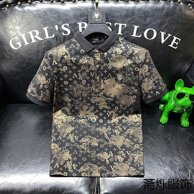 Louis Vuitton Monogram Camo Print T-Shirt Gray - 28