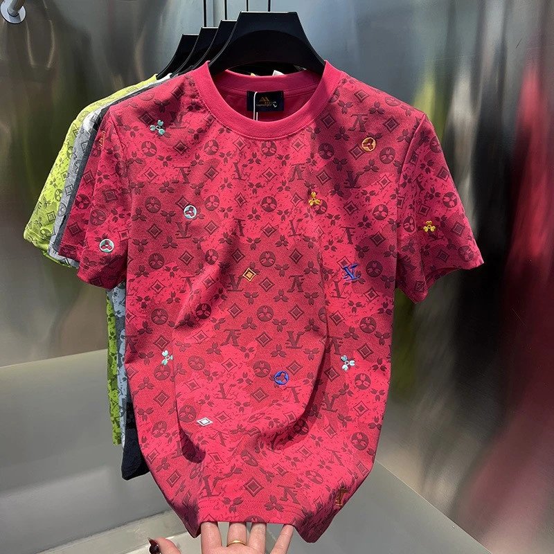 Louis Vuitton Monogram Camo Print T-Shirt Gray - 21