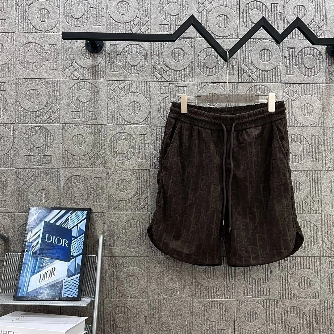 Dior Oblique Monogram Brown Shorts - 1