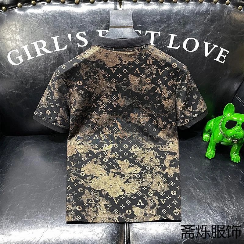 Louis Vuitton Monogram Camo Print T-Shirt Gray - 26