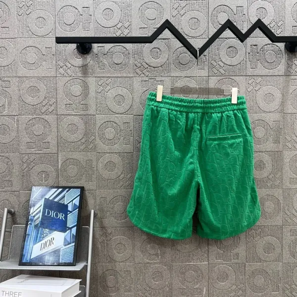 Dior Oblique Jacquard Green Shorts - 1