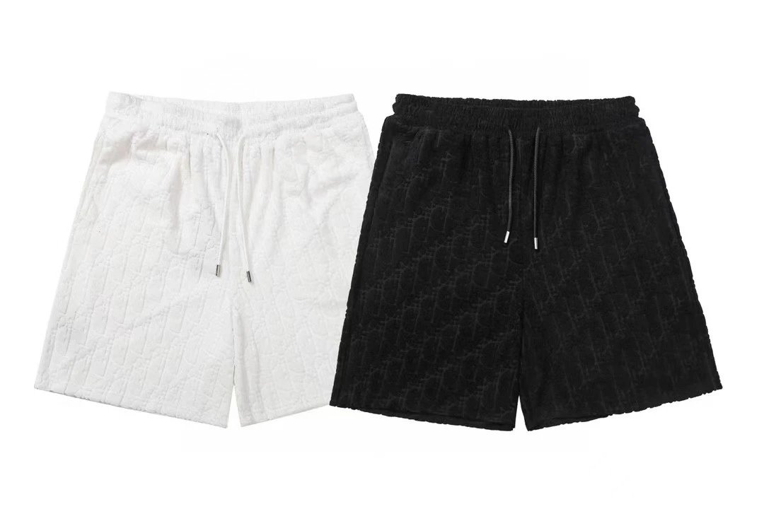 Dior Oblique Jacquard Shorts Black and White - 1