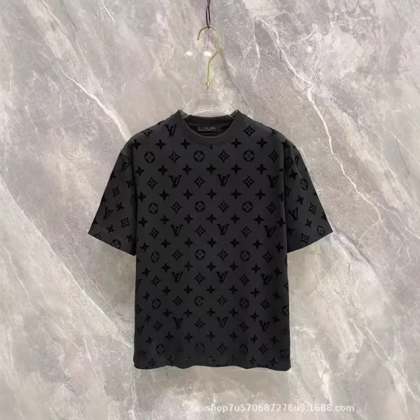 Louis Vuitton Monogram All-Over Print Black T-Shirt - 1