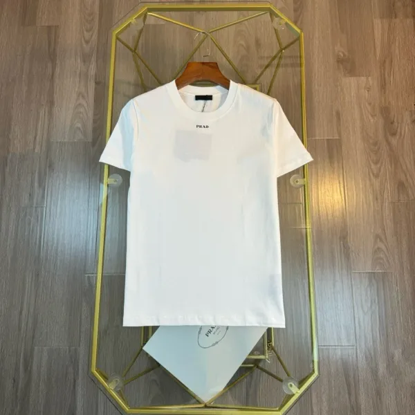 Prada Logo-Print White T-Shirt - 1