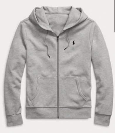 Grey zipper with black label