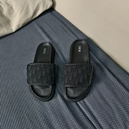 thumbnail for Autonomous D1OR Di Aqua Velcro Slippers Exclusive Private Model Leather Water Platform Positive Size Original Packaging All Platforms Over Yan