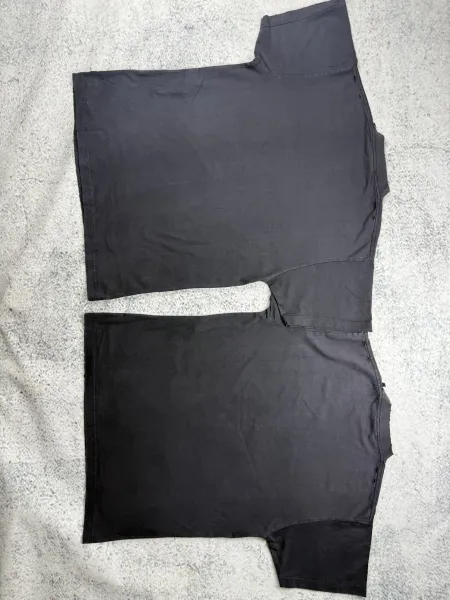 Balenciaga Distressed Logo Print Black T-Shirt - 4