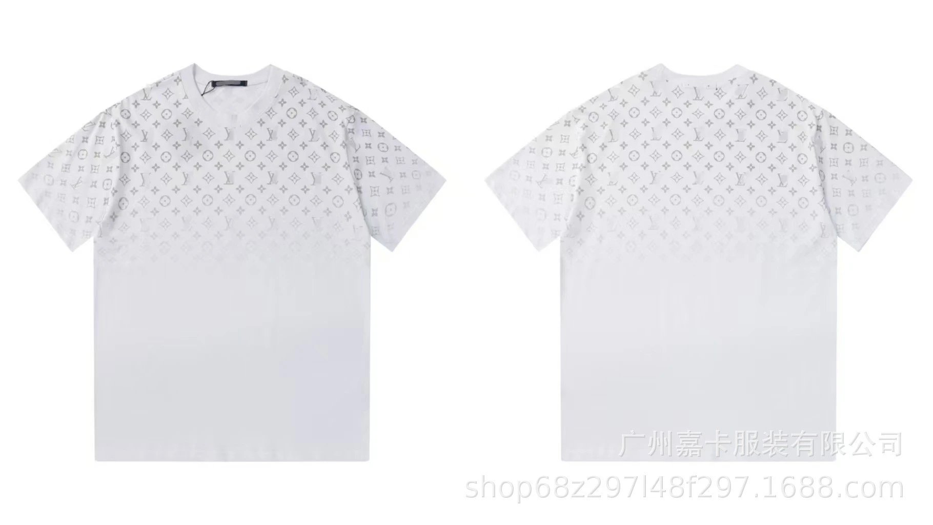 Louis Vuitton T-shirt Gradient Monogram White