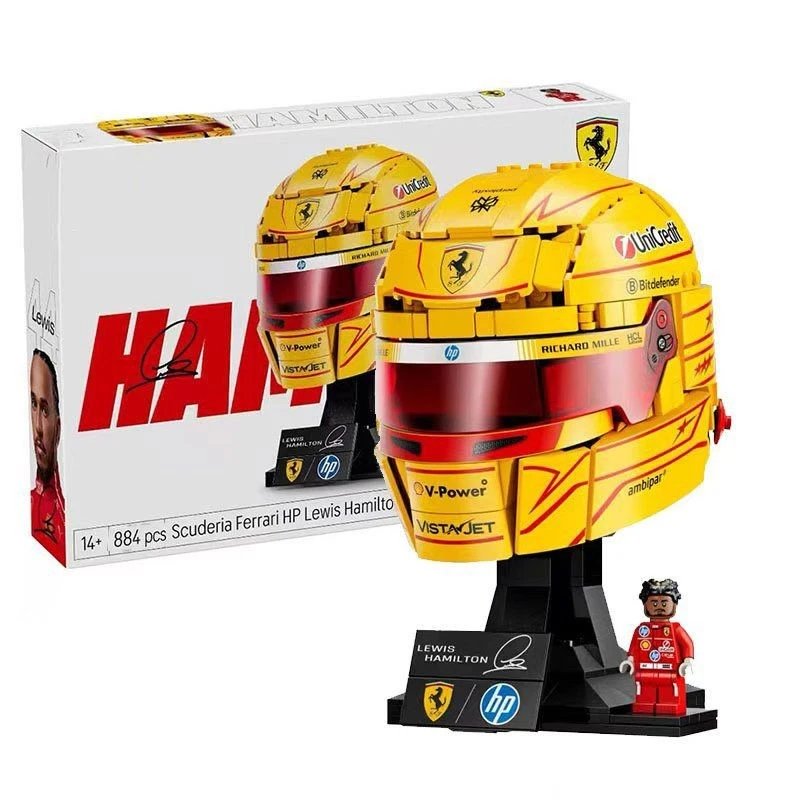 LEGO Editions Scuderia Ferrari HP Lewis Hamilton Helmet 43022 Plastic Building Block Toy Set