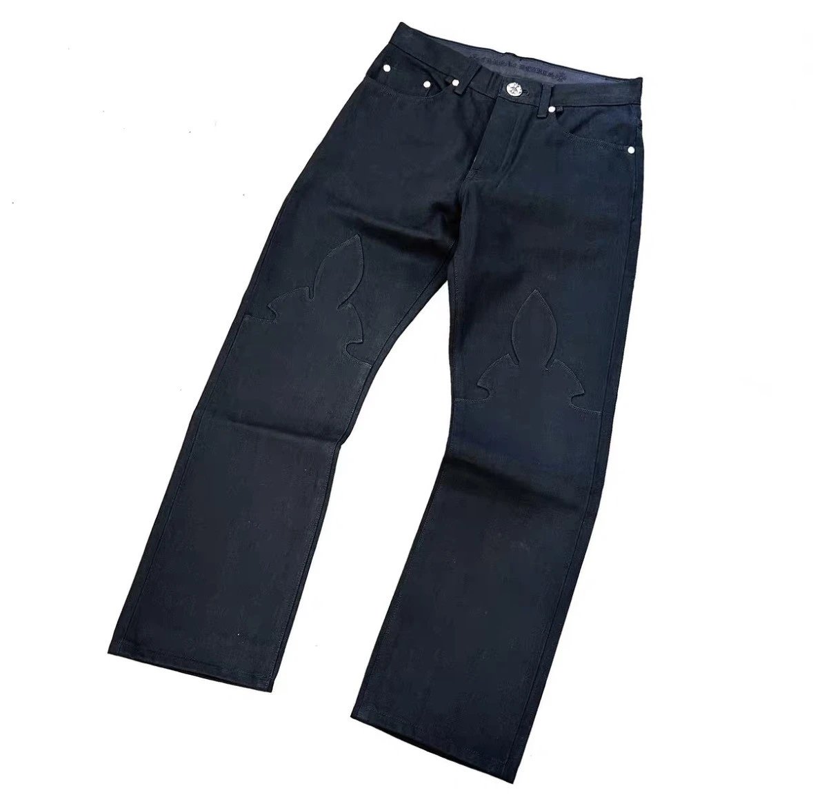 CH-Black flame jeans