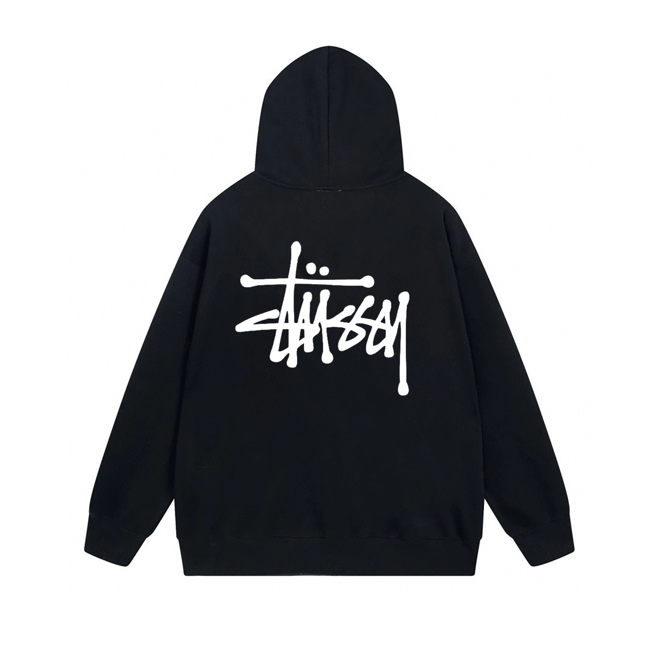 Stussy 斯图西系列男女同款连帽开衫拉链卫衣外套