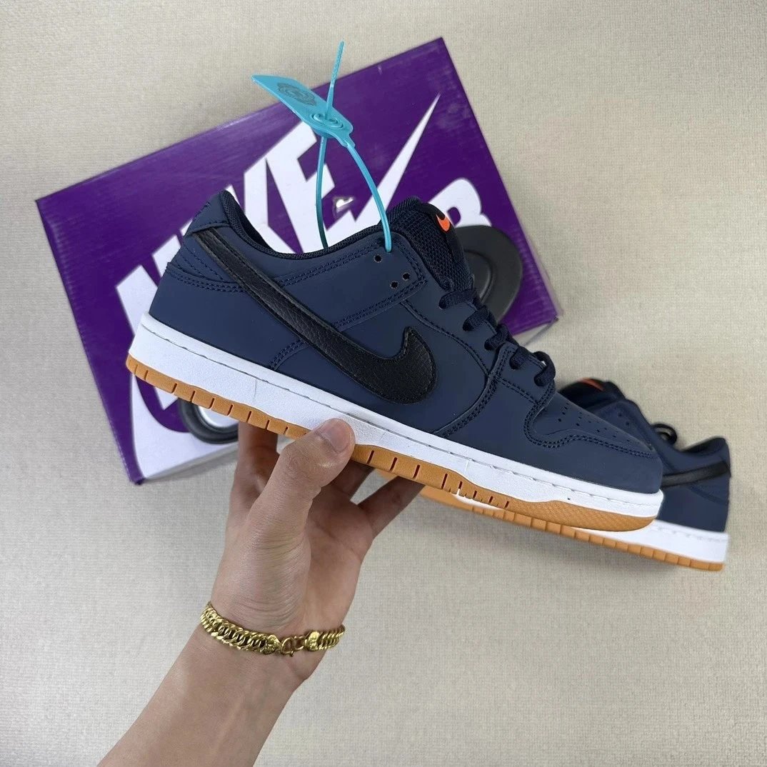 Nike SB Dunk Low Navy Gum Sneakers Skateboard Shoes