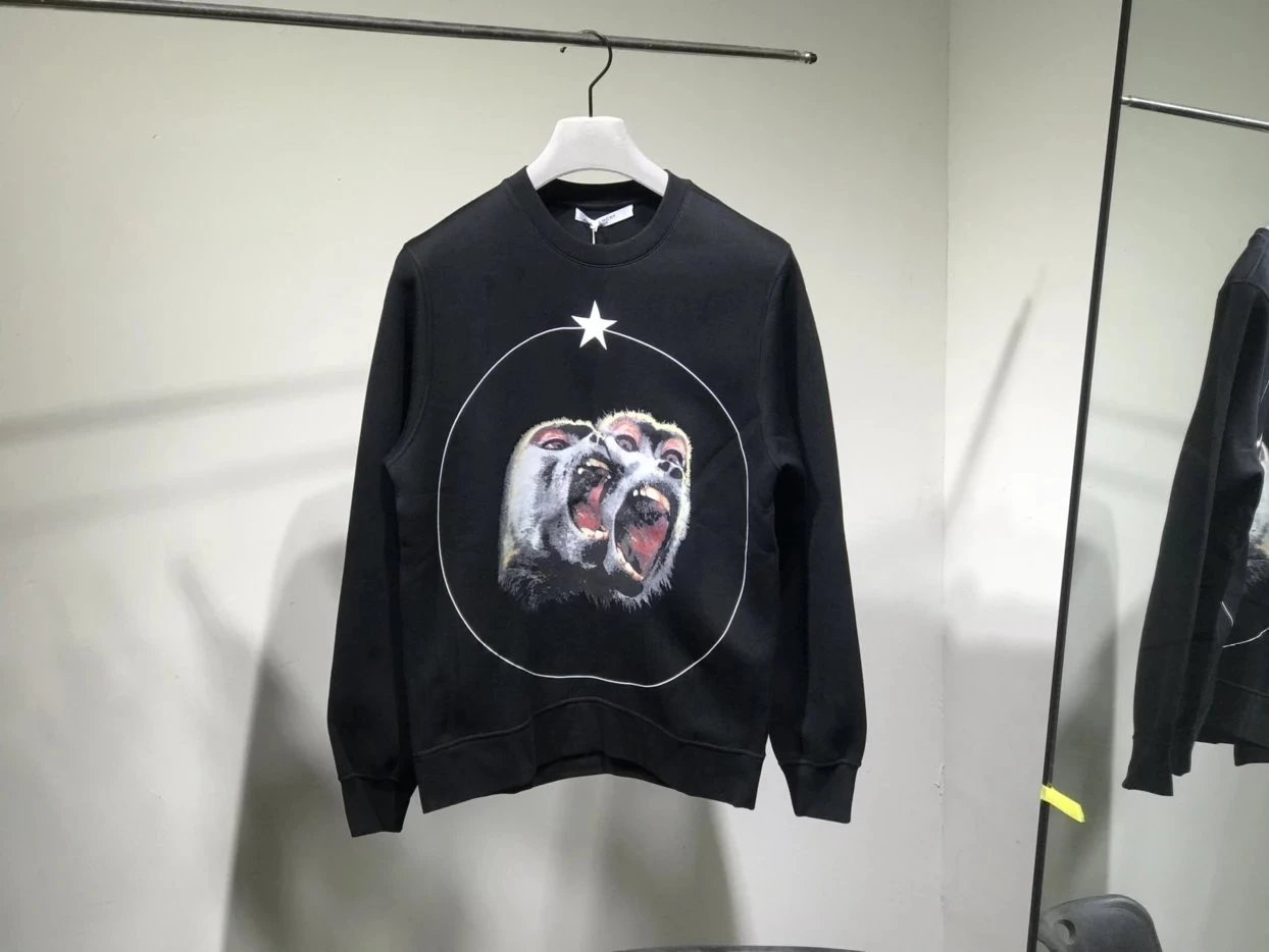 Special offer non refundable and non exchangeable G1v € nch y couple's round neck printed hoodie