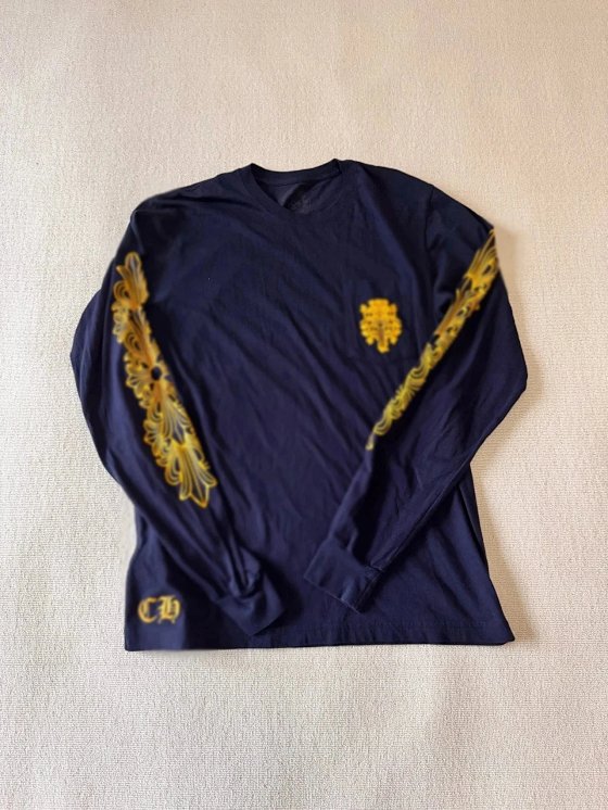 Produced by Carl - Self made navy blue long sleeved shirt