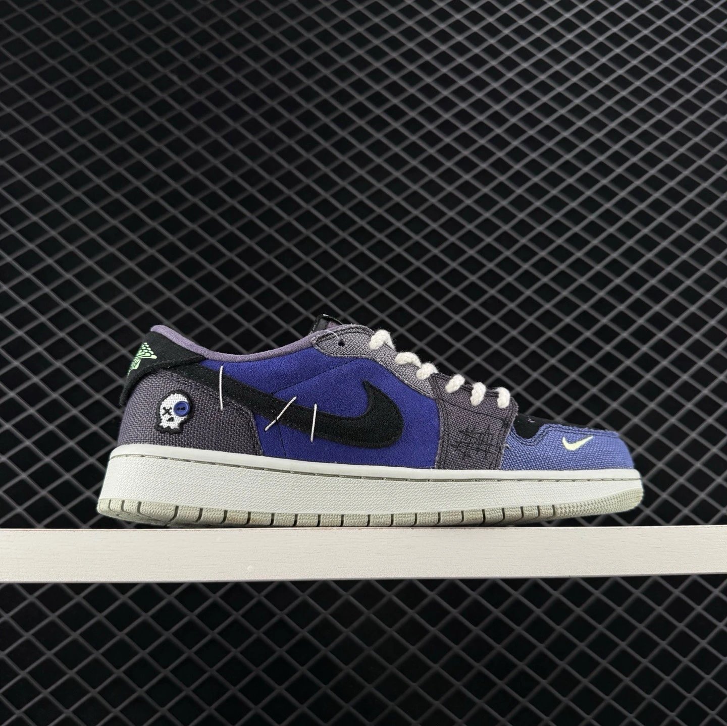 Company level Zion Williamson x Jordan Air Jordan AJ 1 Low OG anti slip Jordan 1st generation low top retro basketball shoes for men and women, dark blue IH2309 500