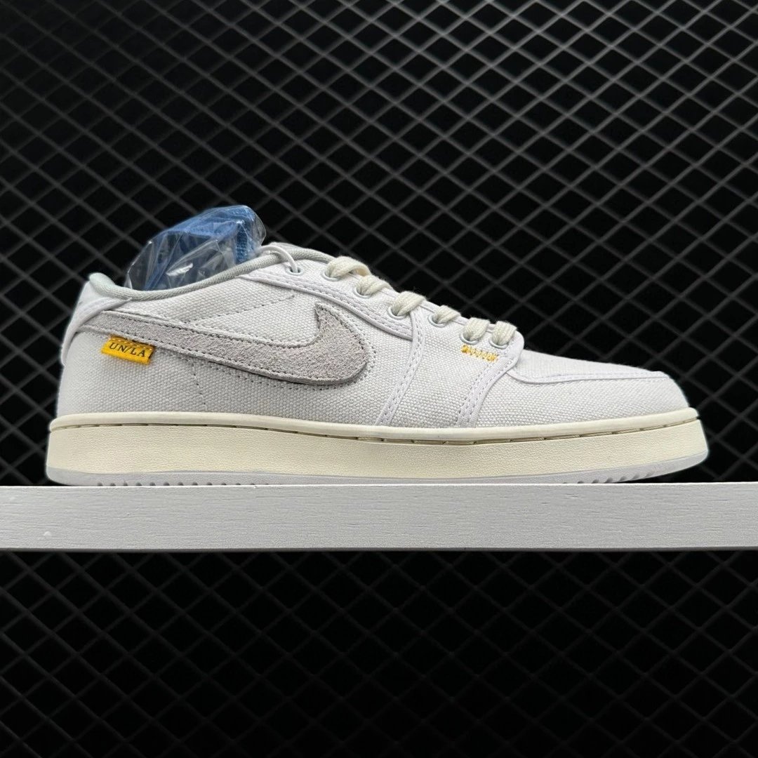 Union LA x Air Jordan 1 KO Low White Men's and Women's Jordan 1 Generation Low Top Sports Basketball Shoes Men's and Women's Anti-skid Wear-resistant Board Shoes Retro Hundreds of Matching Casual Shoes Comfortable Lightweight Canvas Shoes White DO8912 101