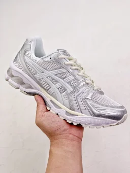 thumbnail for New color matching YSS Gel-Kayano 14 silver men's and women's casual sports running shoes couple's versatile trendy shoes 1201A457-100