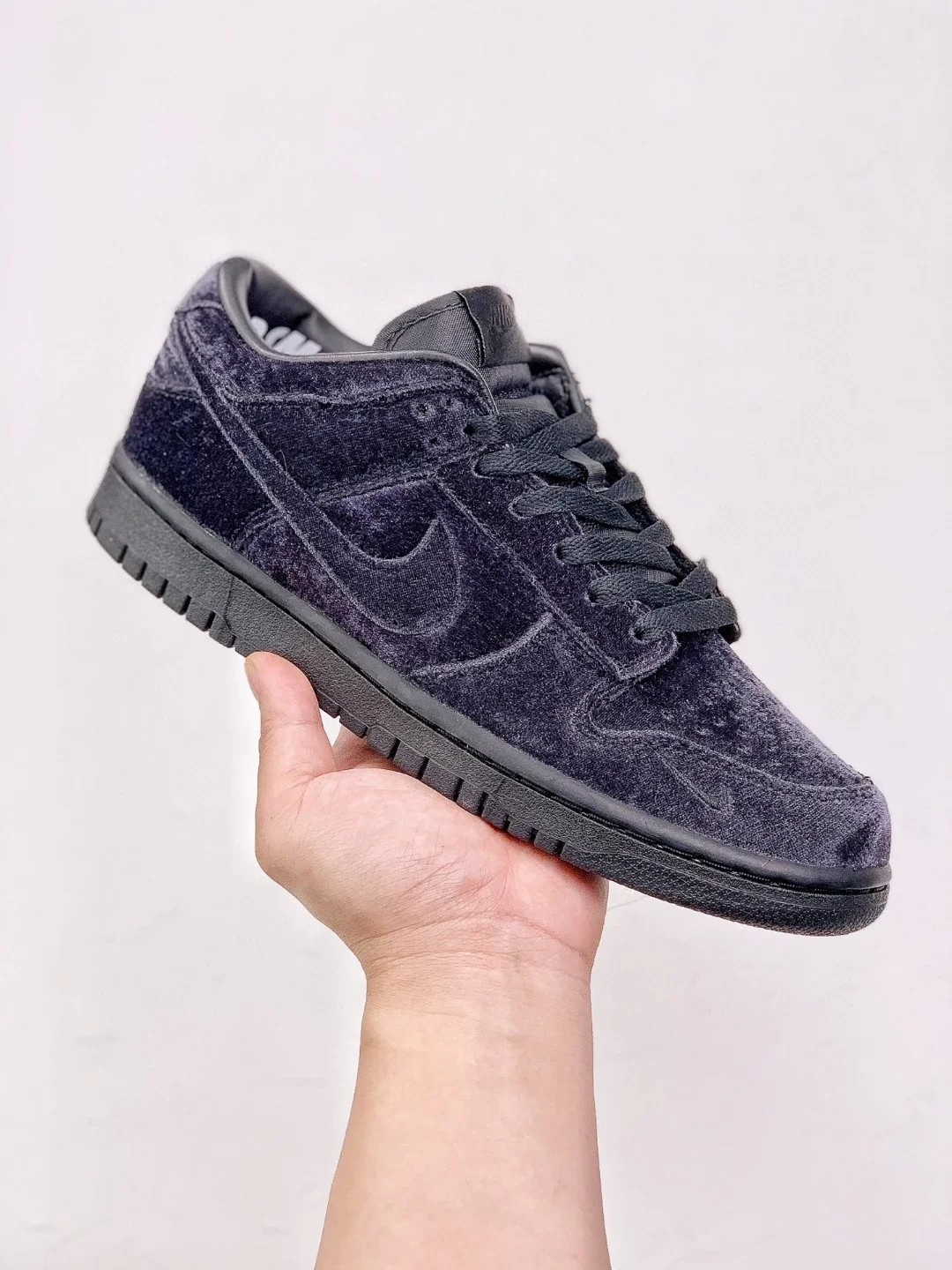 耐克DSM x Nike Dunk Low 天鹅绒黑色低帮男女休闲运动板鞋情侣款