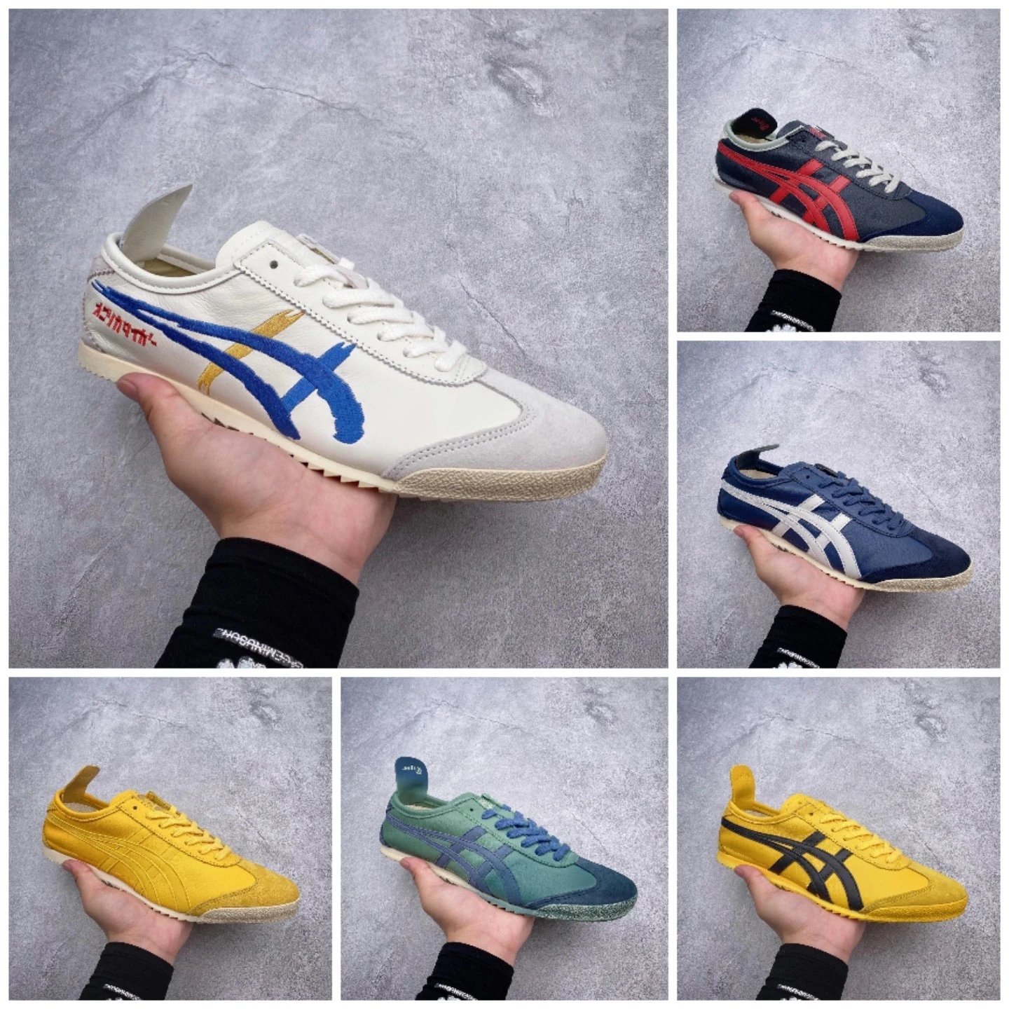 Asics Asics Onitsuka tiger Onitsuka tiger handmade shoes Asics Onitsuka tiger leather men's and women's casual sports running shoes