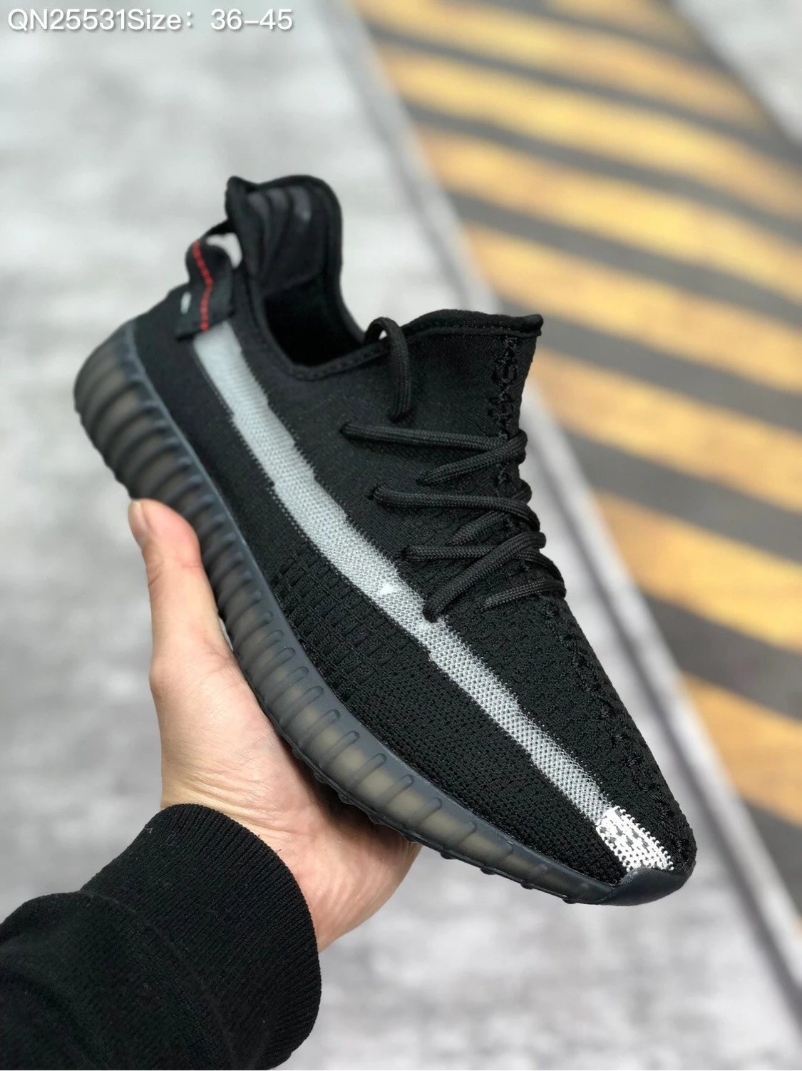 椰子Yeezy 350 阿迪达斯弹性针织鞋面男女休闲运动跑步鞋Size：36-45