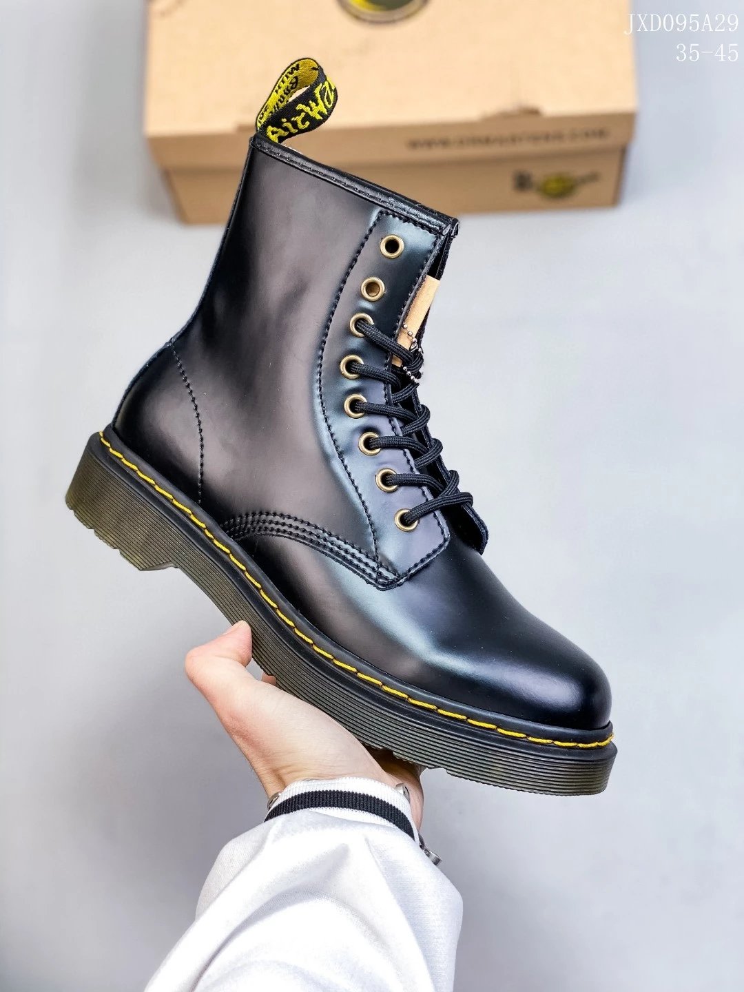 Dr. Martens classic Martin boots 1460 8-hole soft leather lychee leather high top men's and women's casual sports work boots Martin boots snow boots