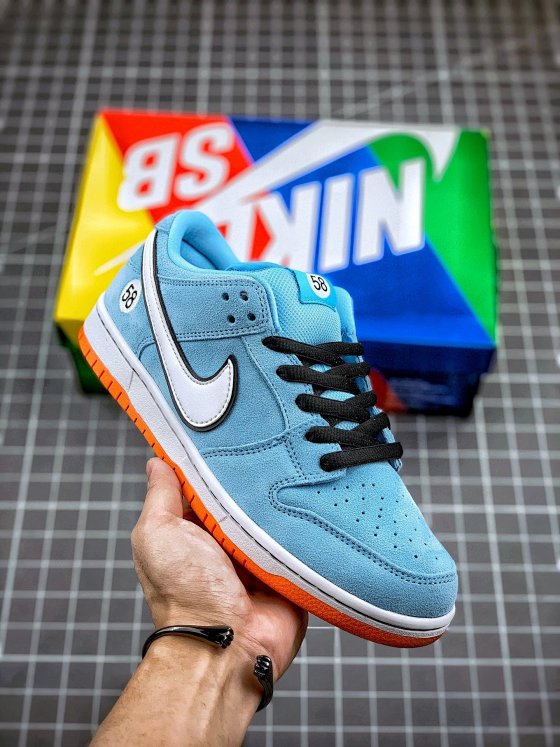 Nike Nike SB Dunk Low Club 58 Blue White Bay Racing Retro Board Shoes Men's BQ6817-401