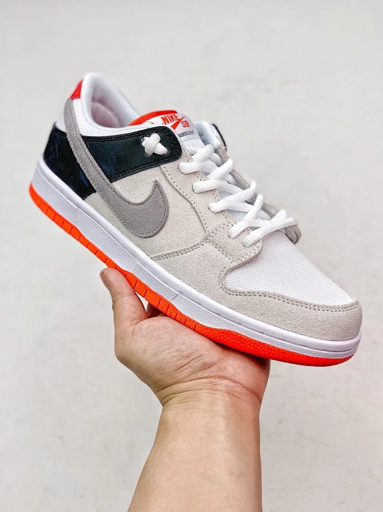 Nike Dunk SB Low Label Grey Orange Shadow Infrared BQ6817-007 CD2563-004