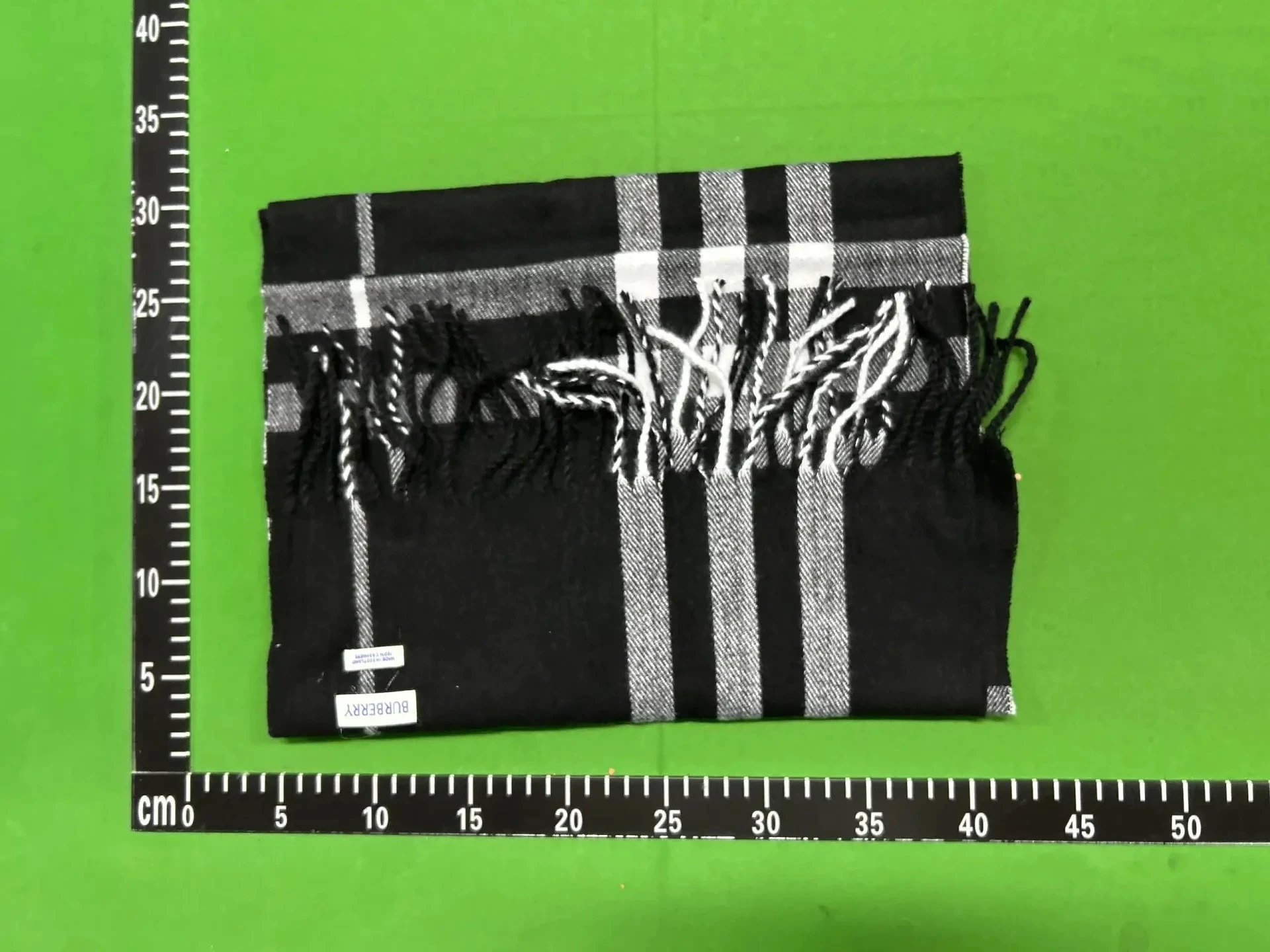 Newly marked black and white lines