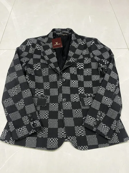 Burberry Vintage Check Oversized Blazer Beige Multicolor - 14
