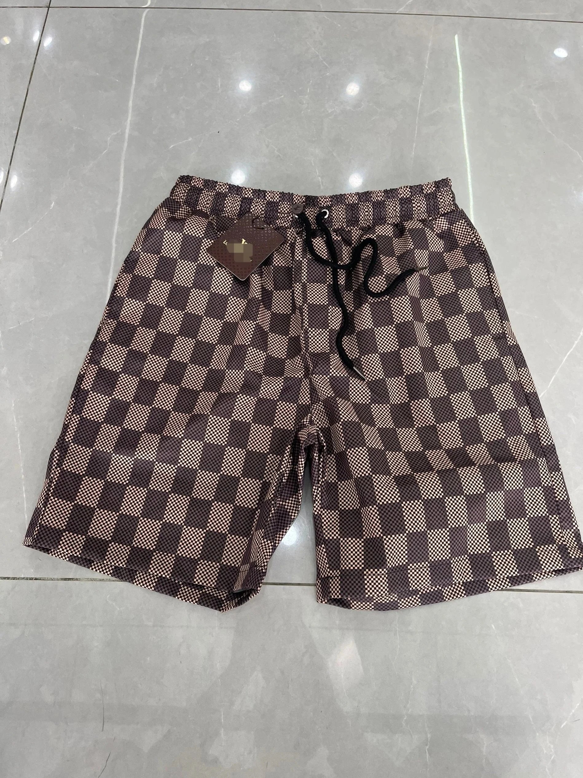 Check Swim Shorts