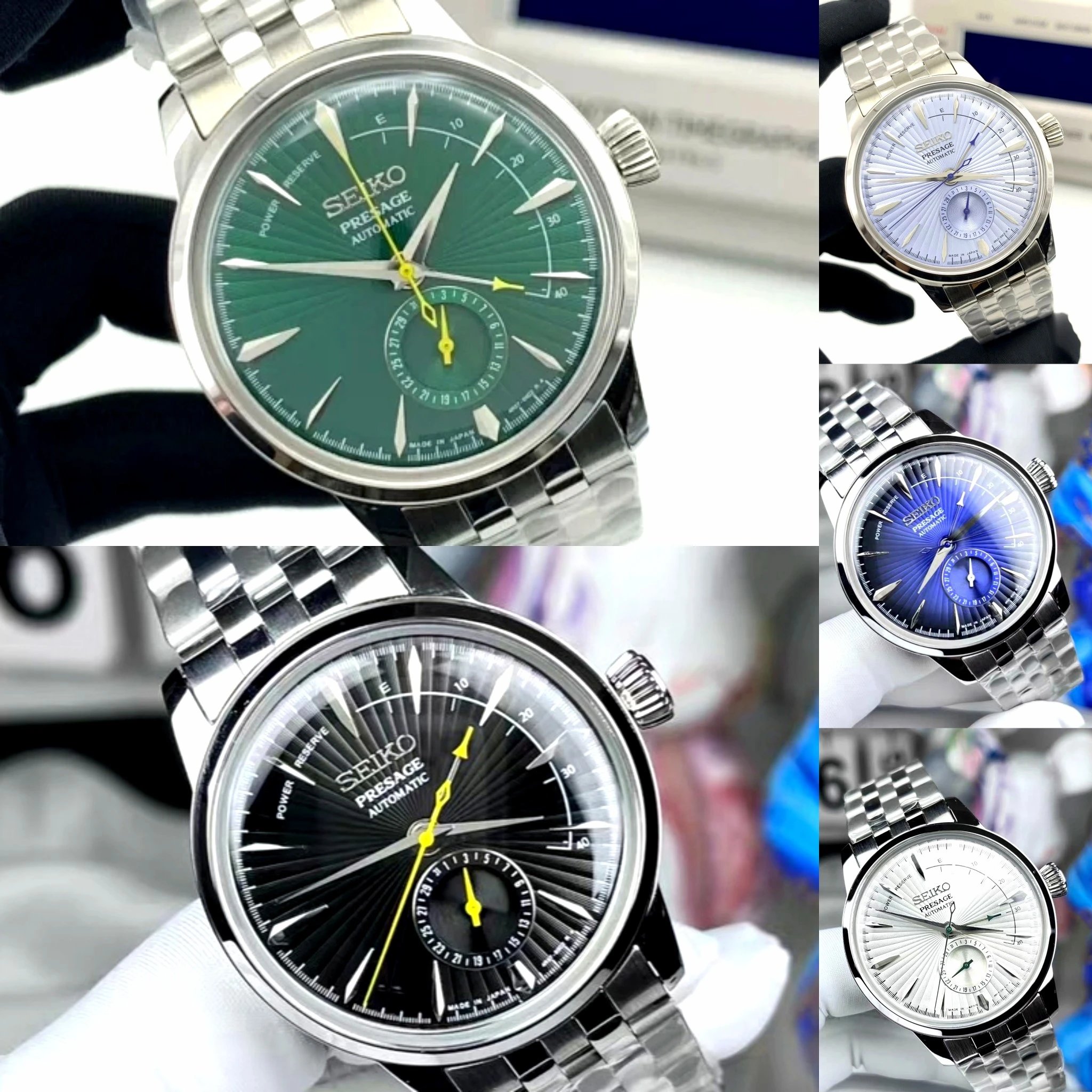 SEIKO Presage Cocktail Time Series SSA343J1 Men's Mechanical Watch with Power Reserve Display
