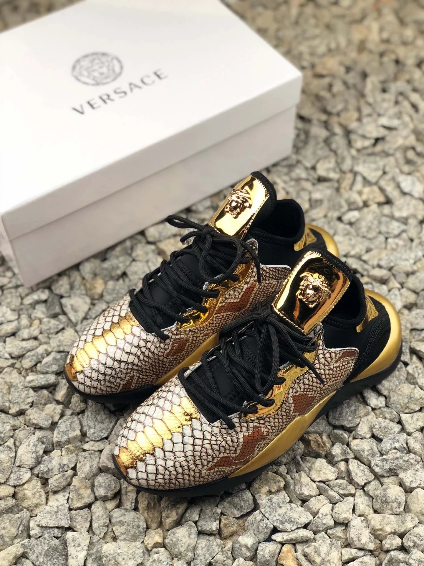 三本耀司 Y-3 Kaiwa Chunky QASA Sneakers 蟒蛇纹银金黑武士凯瓦复古百搭 休闲运动鞋老爹鞋